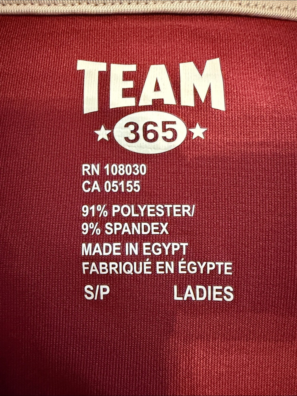 TEAM 365 Ladies Red Active Top